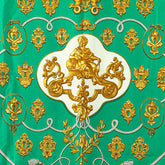 エルメス カレ90 SESAME セザム スカーフ グリーン シルク レディース HERMES 【中古】